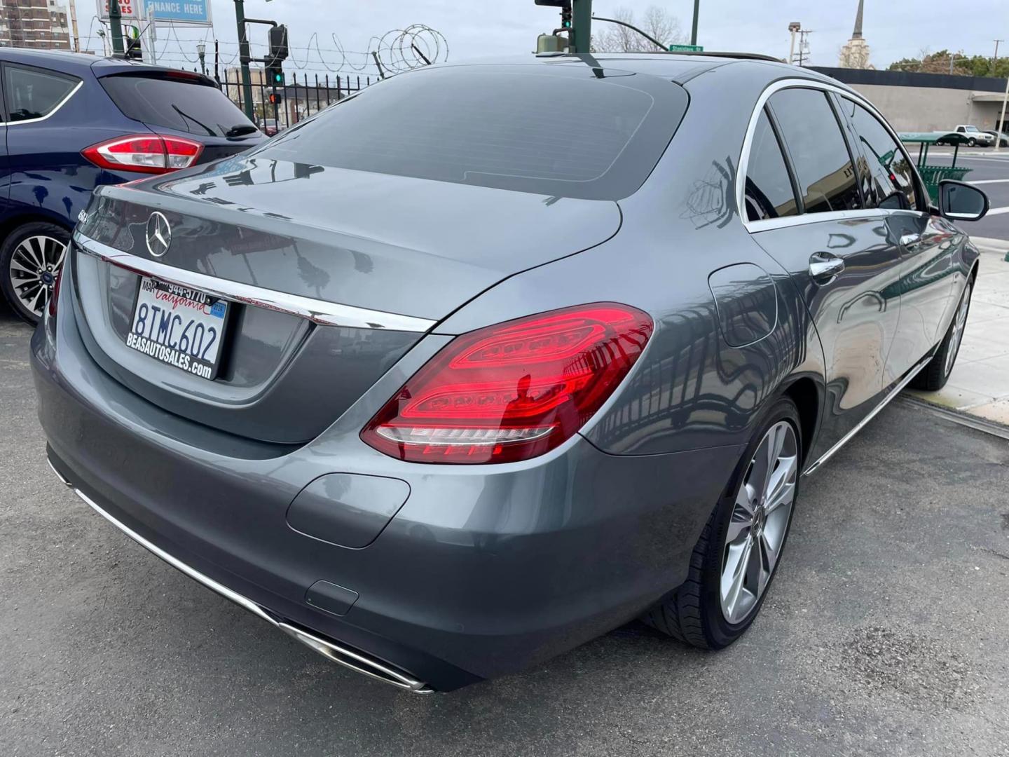 2018 GRAY /BLACK Mercedes-Benz C-Class Hybrid (55SWF4HB6JU) , located at 744 E Miner Ave, Stockton, CA, 95202, (209) 944-5770, 37.956863, -121.282082 - Photo#17